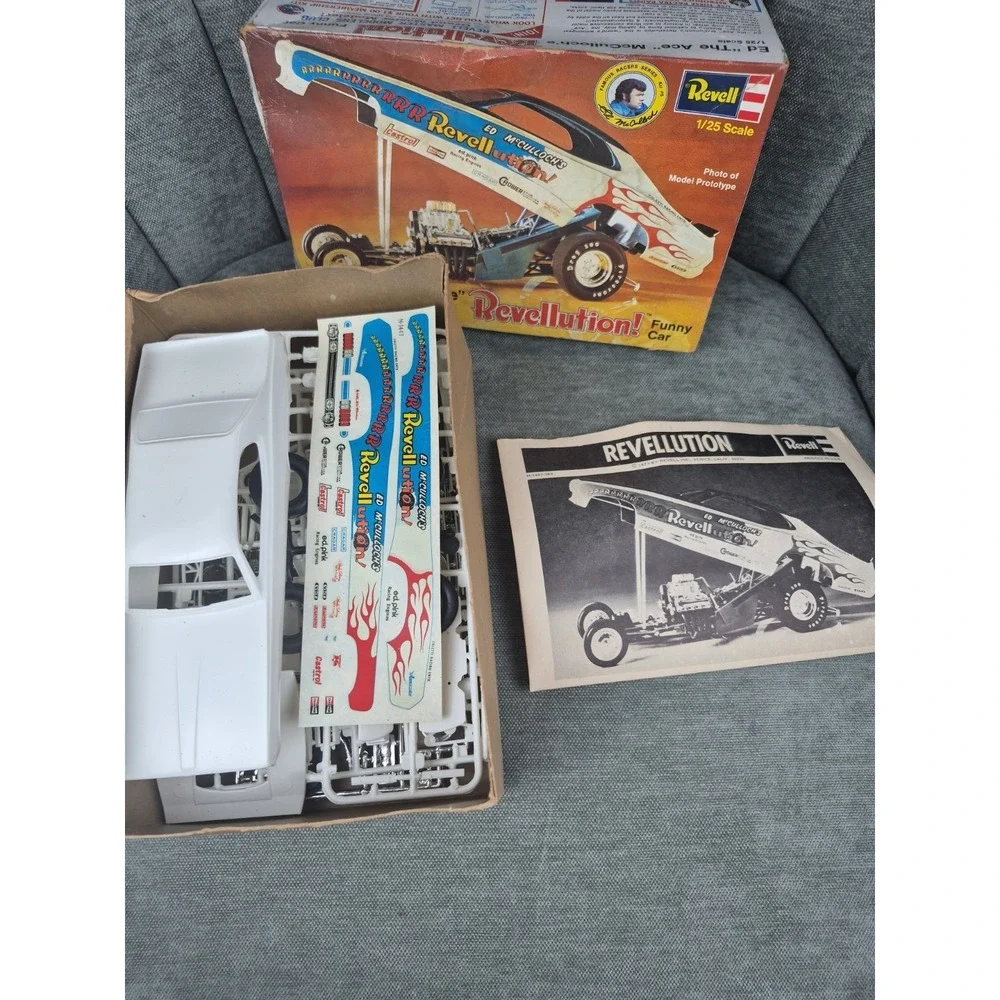 1973 Revell H-1447 Ed The Ace McCulloch Revellution 1/25 Funny Car NEW OPEN BOX